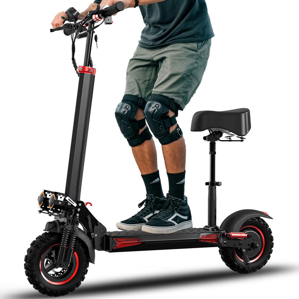 1200W Electric Scooter for Adults,48V18AH,37 Mile Max Range,34MPH Top Speed,11" Off-Road Tires